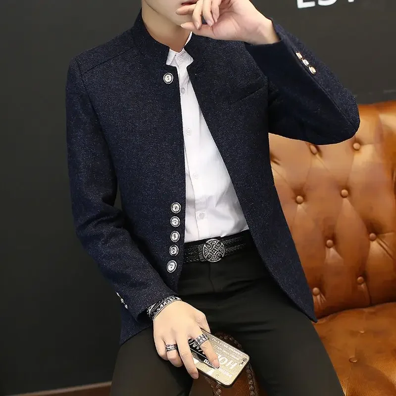 New in Single Breasted Slim Fit Men's Suit Jackets Casual Luxury Designer Menswear Original Fashion Male Blazer 2025 Trendy Coat