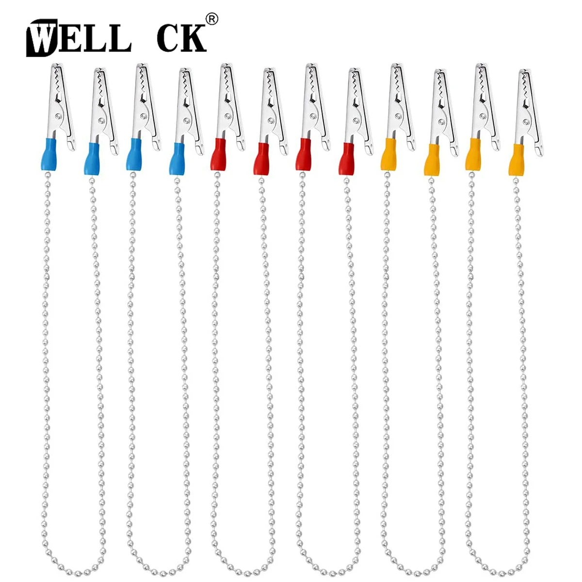 WELL CK 1Pcs Dental Scarf Clip Oral Dental Supplies Scarf Clip Disposable Dental Scarves Aprons Pad Bib Clip Beads Clip Iron