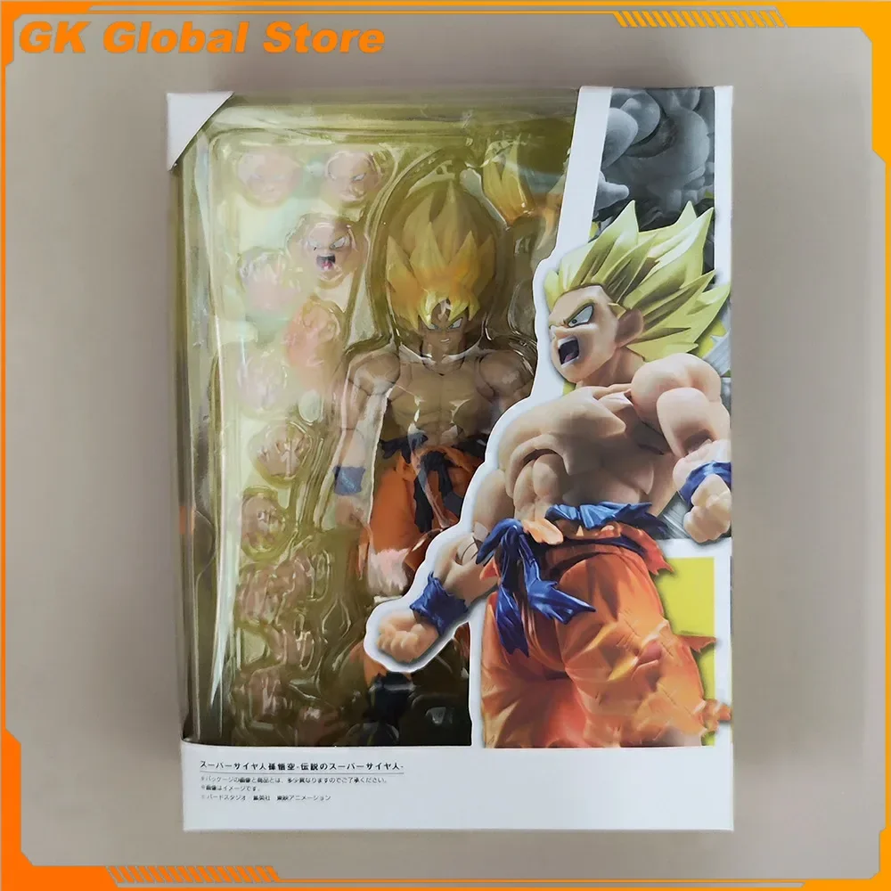 

17cm Dragon Ball Anime Figure Son Goku Peripheral Model Battle Damage Version Joints Can Move Statue Ornaments Birthday Gift Toy