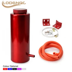 800ML Cylinder Radiator Overflow Reservoir Coolant TankUniversal Fits For All Vehicle Can Black Blue Red Purple Silver