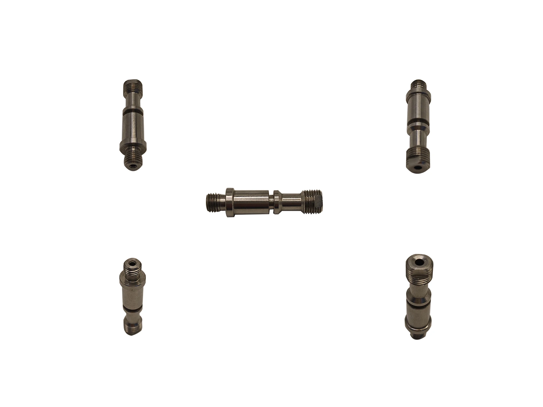 Custom High Precision Hollow Stainless steel Cylinder Head Nozzle Adapter Pressure Valve Diesel poppet