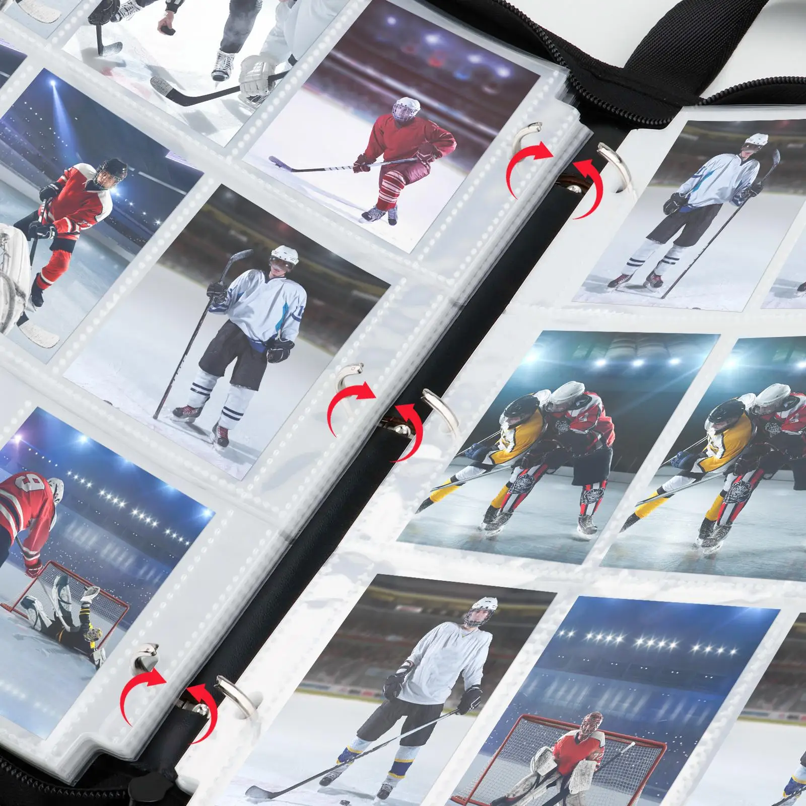 Classeur de cartes à collectionner, classeur de cartes de Hockey pour cartes TCG, Baseball, Football