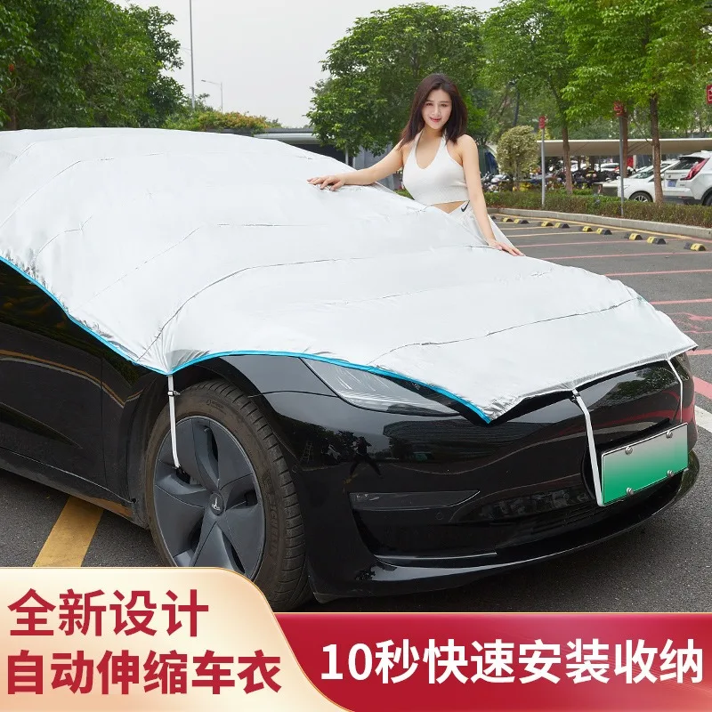Automatic car clothes universal car cover sun shield snow block four seasons universal snow protection sun protection dust cover