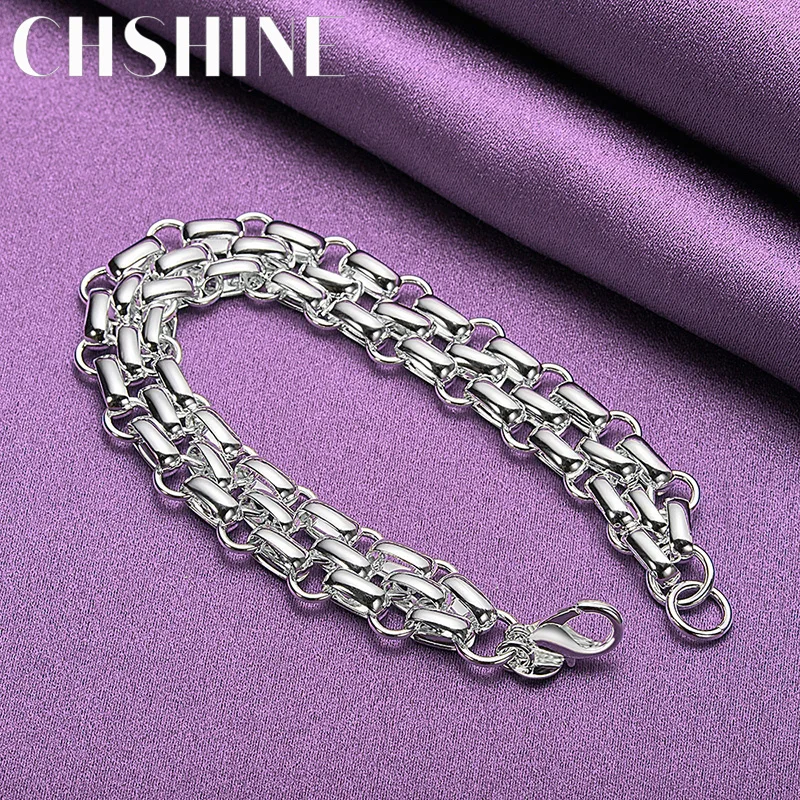 

CHSHINE 925 Sterling Silver Exquisite Charm Chain Bracelet Fashion Party For Women Jewelry Valentine's Gift