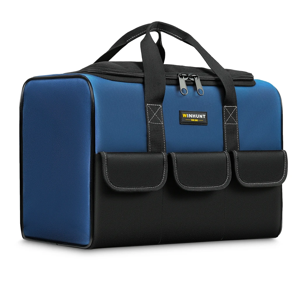 WINHUNT, borsa per attrezzi (materiale in nylon da 1680 denari, con 5 tasche esterne, borsa per attrezzi specifica per elettricisti, ideale per Enthu fai da te