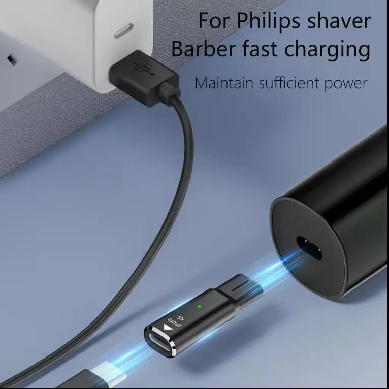 USB​ Type C PD to DC 4.3V 5V 8V 15V Power Adapter Converter for Philips Shaver Razor Electric Hair Clipper Fast Charge Connector