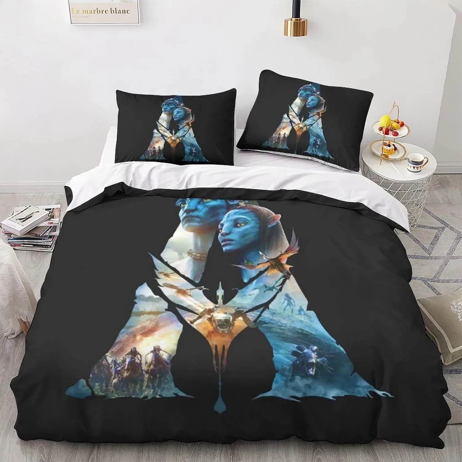 Avatar 2 Bedding Set 3D Print Underwater World Quilt Cover Pillowcase Home Plush Cover Bedroom Decoration Festival Gifts