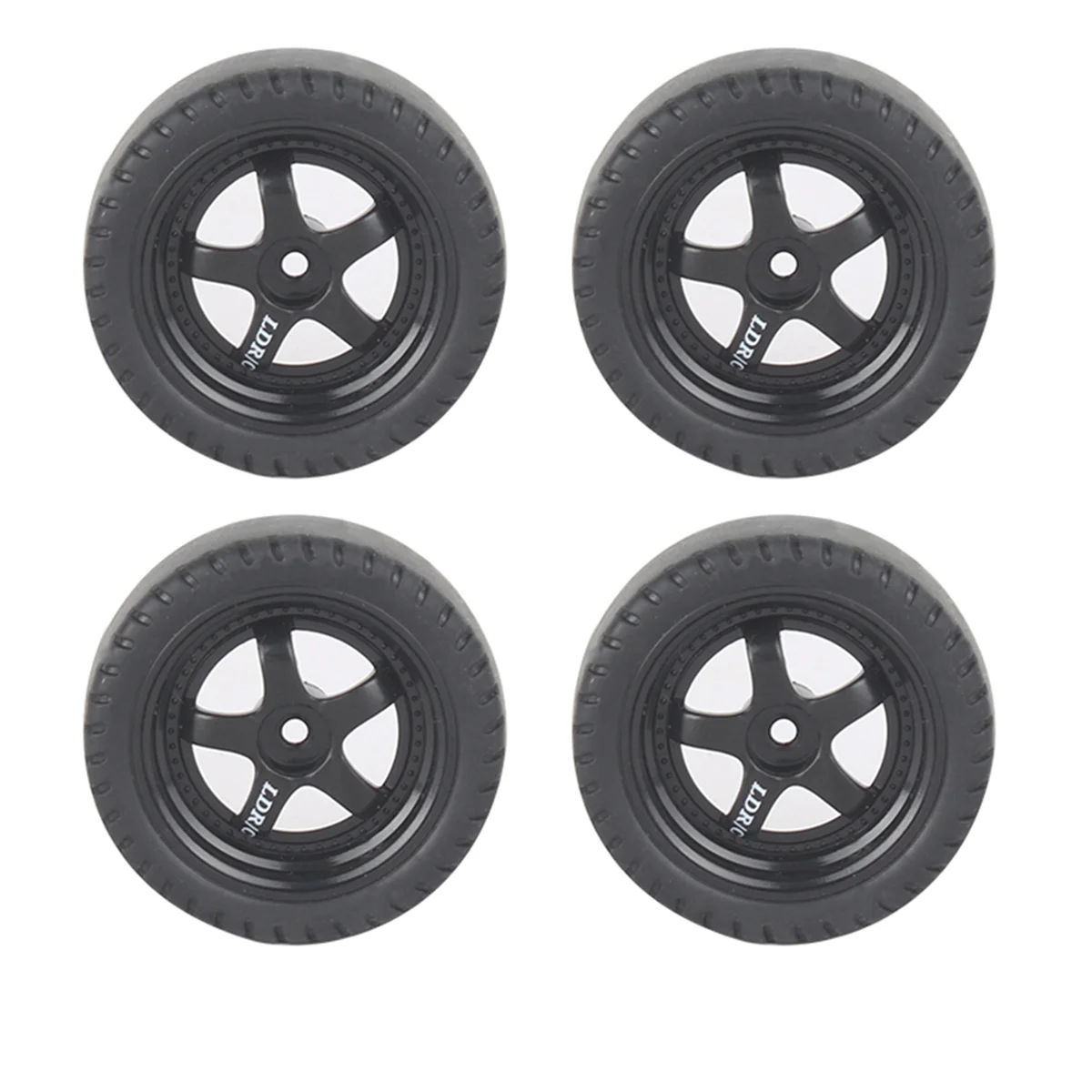 4Pcs RC Drift Tire Wheel Hard Tyre for LDRC LD1201 P06 WPL B14 B24 C14 C24 C34 C44 RC Car Upgrade Accessories RC Parts