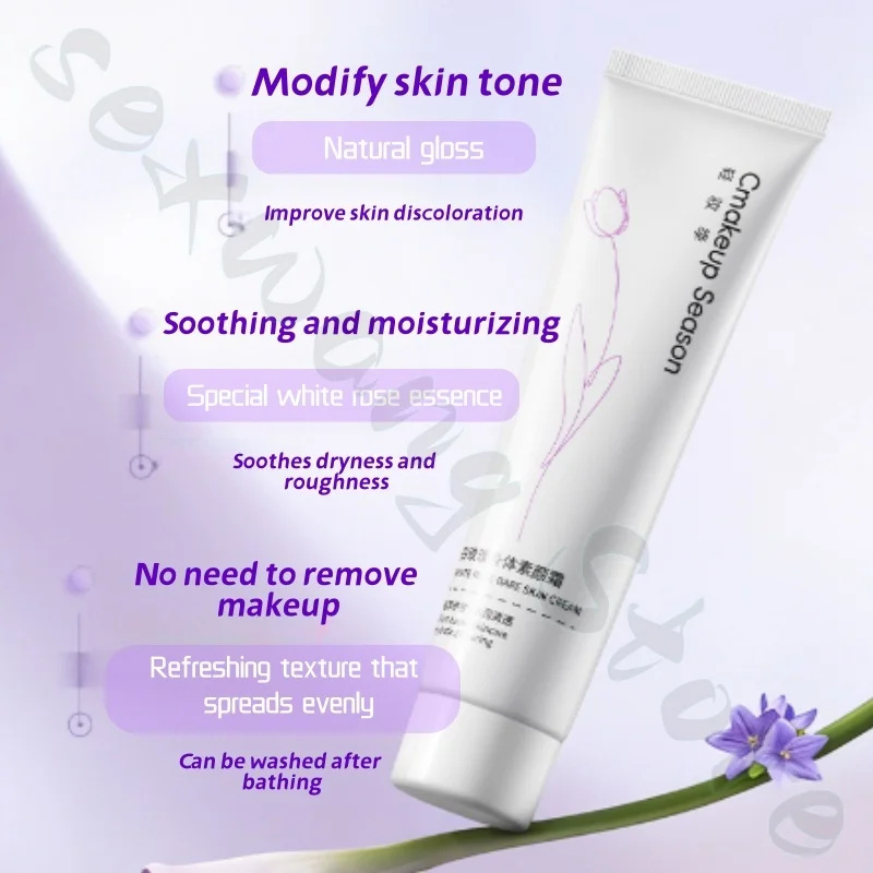 White rose makeup cream 100g whole body modification skin color natural long-lasting concealer moisturizing soothing skin