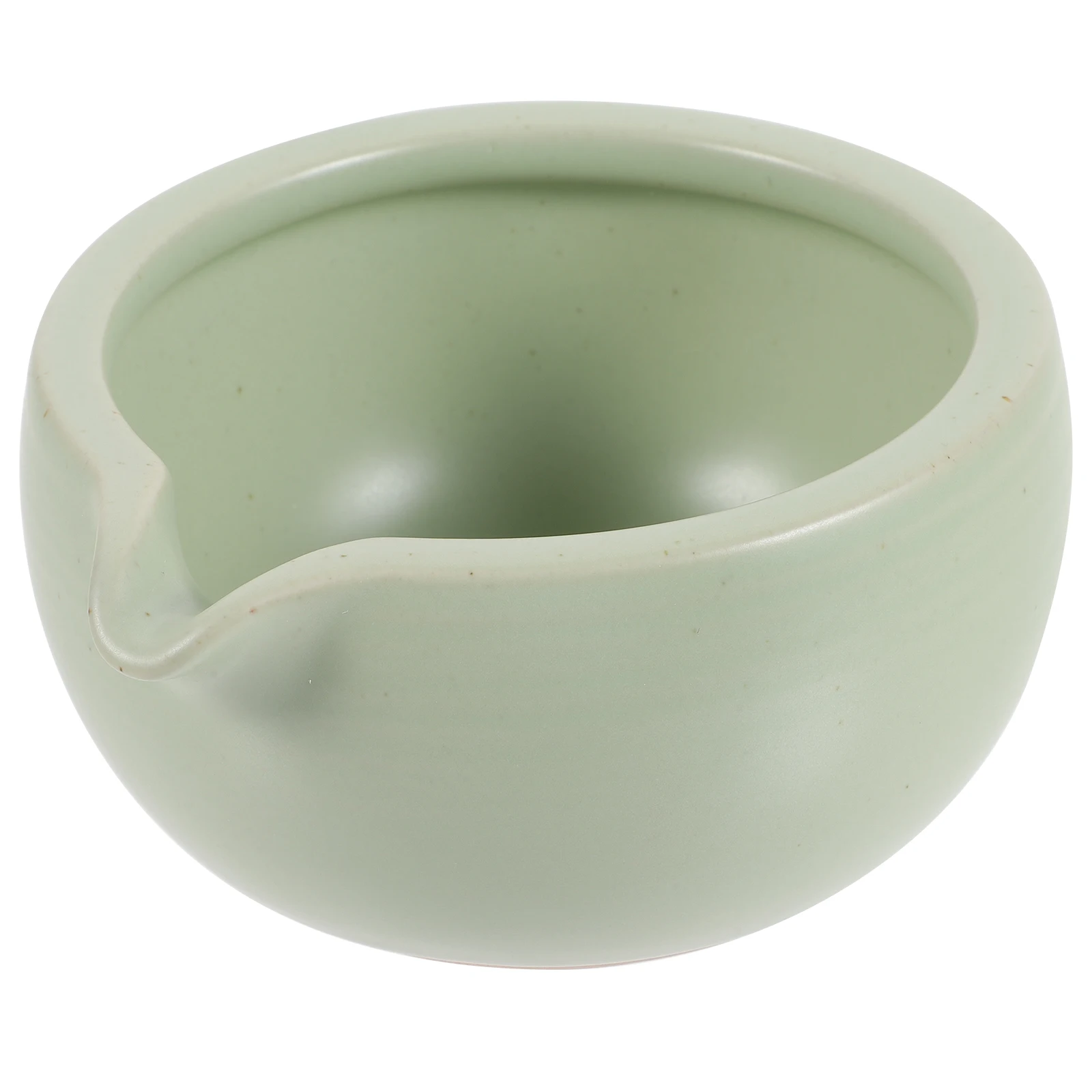 Cuenco Matcha de cerámica tradicional de tamaño pequeño con boquilla, taza de té japonesa para ceremonia del té y cuenco Matcha de uso diario