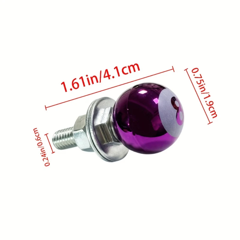 Modified License Plate Holder Screw Round Head Billiards 8 License Plate Holder Screw Decorative Screw Used For Modifying Licens