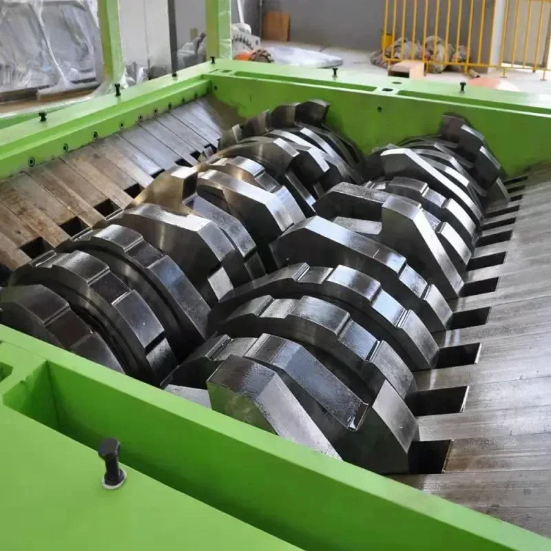 Tyre Shredder Machine Rubber Tile Recycling Tire Production Line Crusher Metal Plastic Shredder Machine Tire Recycling Machine