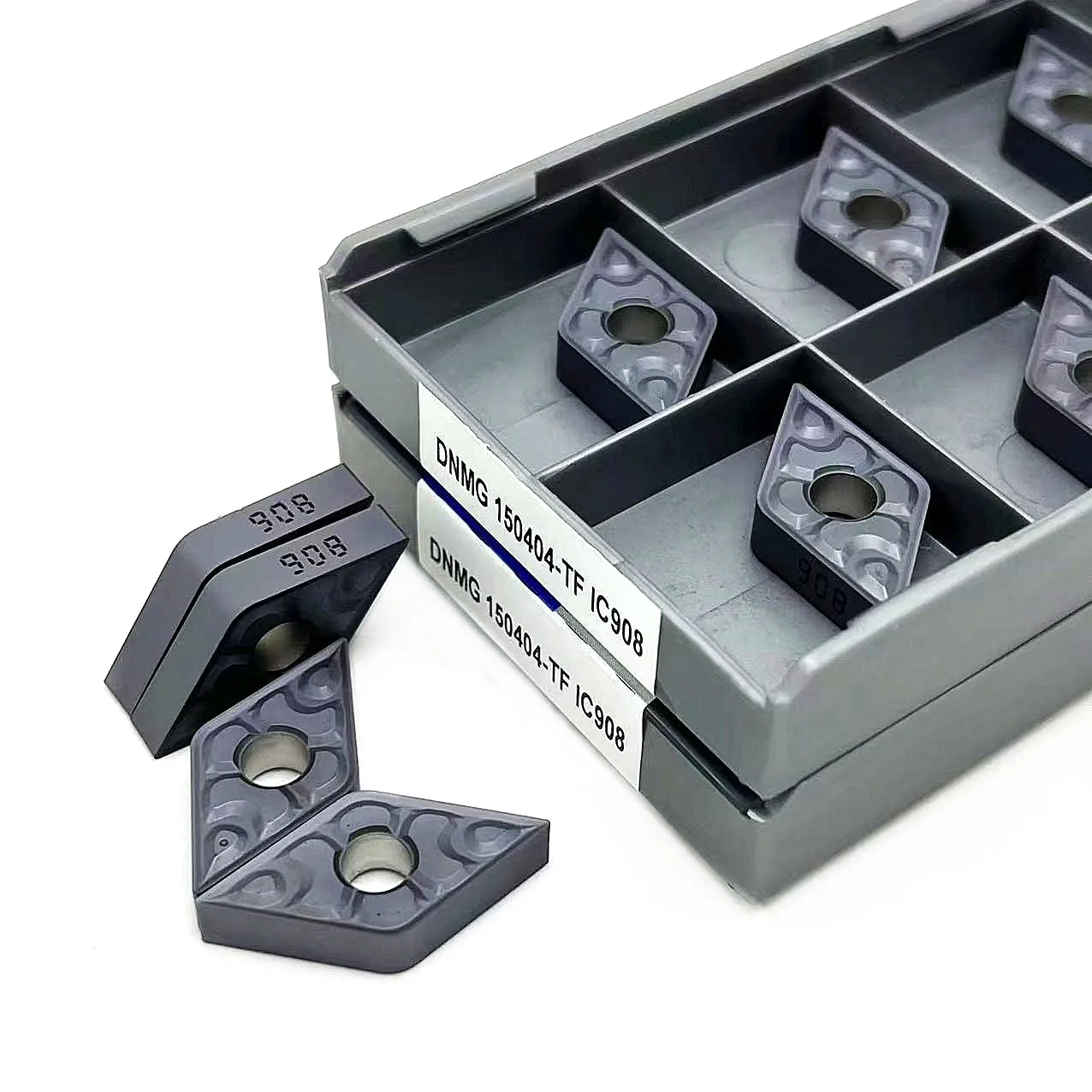 10pcs DNMG150404 TF IC907 DNMG150408 TF IC908 DNMG150404 DNMG150408 Carbide Inserts Turning Tools CNC Cutter Lathe DNMG Blade