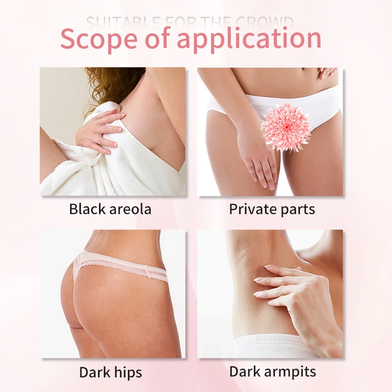 SOBER-SKIN Whitening Private Parts Set Remove Dark Melanin Pink Areolas Whiten Butt Knee Underarm Bleaching Serum 5 Bottles