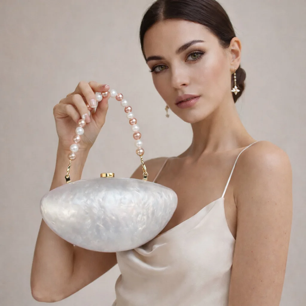 Acrylic Ladies Evening Bag Fashionable Single Shoulder Wedding Handbag Clutch Bag Cross-Border Hot Sale New Model Handbag