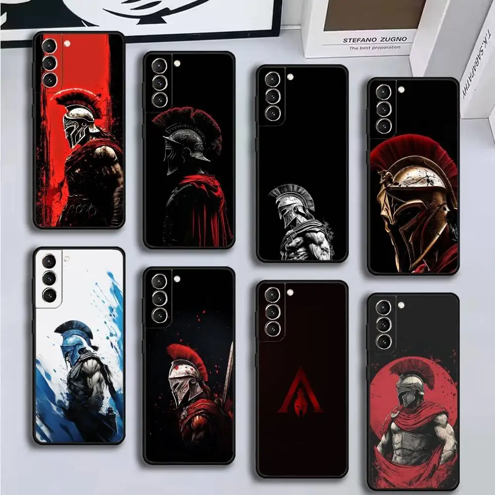 

Cool Spartan Phone Case For Samsung GalaxyA13,21s,22,31,32,52,53,71,72,73,Soft Black Cover