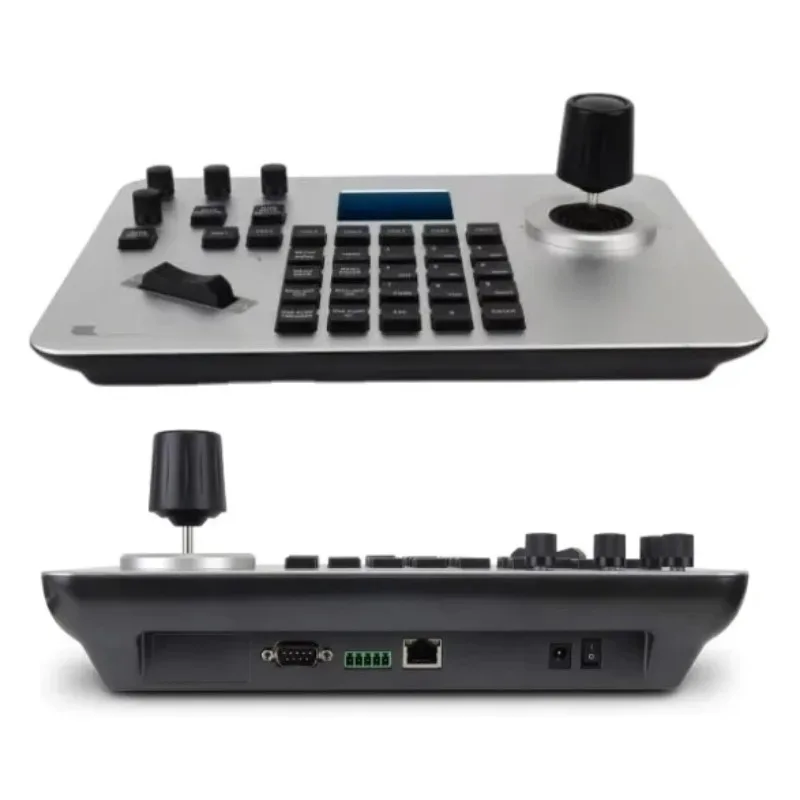 CNC Aluminum PoE Network PTZ Controller 4D Joystick Control Keyboard for Church Live Broadcast Zoom
