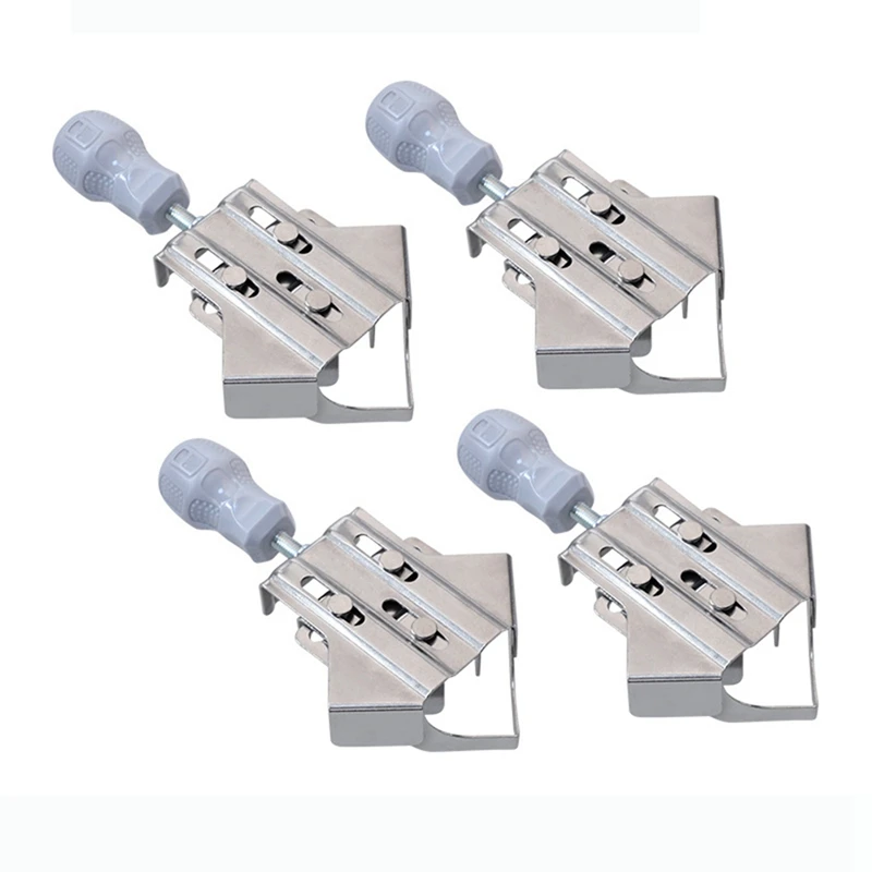 

4Pc Corner Clamp Stainless Steel 90Degree Right Angle Clamp Adjustable Woodworking Positioning Square Fixed Frame Clamp