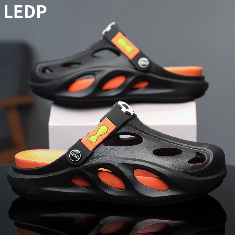 House Shoes for Men Shark Sandals Sandal Man Clappers Mens Slippers Adults Men's Shoes Flipper Male Sneakers Replica Luxury Shoe