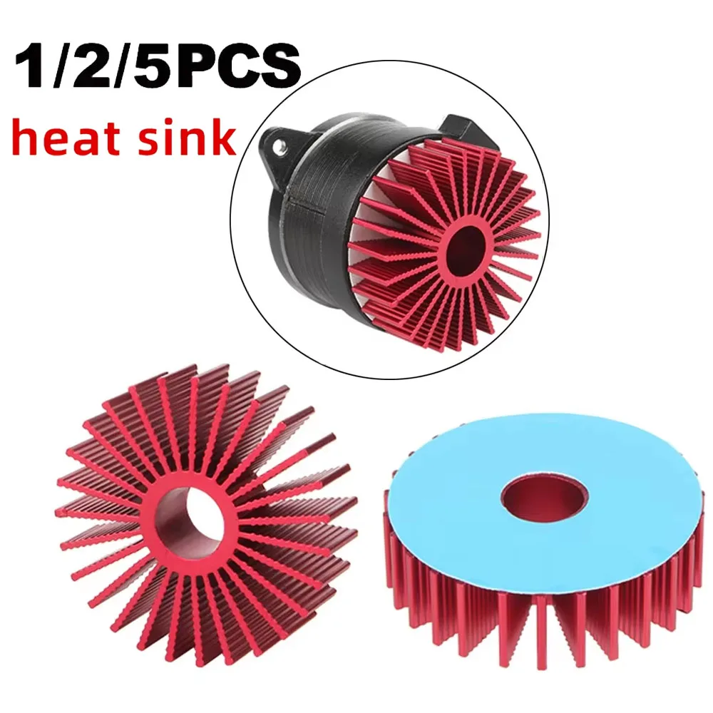 5pcs/2pcs/1pcs 3D Printer part Heat sink for 36 Round Motor Aluminium Red Heat Dissipation Cooling Heat Sink For Voron 1.0 2.4