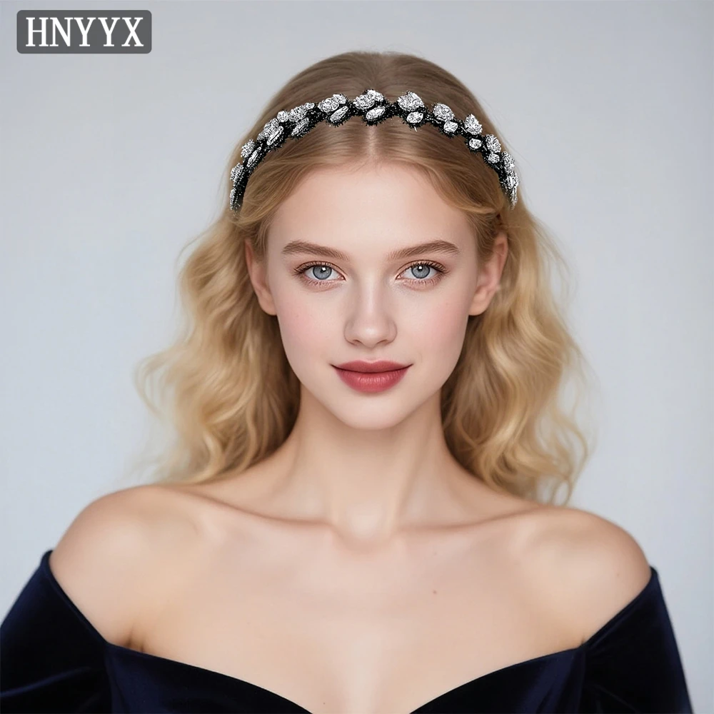 

YouLaPan Fashionable Bridal Wedding Headbands Handmade Rhinestones Simple Ladies Banquet Dancing Party Hair Accessories YXA375