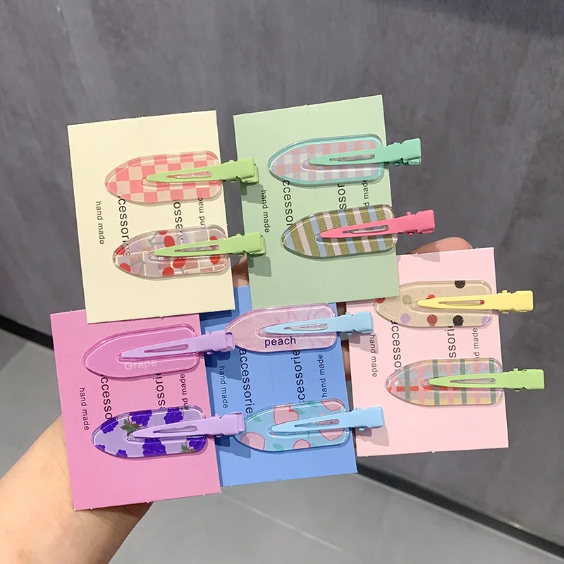

2pcs Korean Cartoon Arrow Hair Clips Side Bangs Fix Fringe Barrette Makeup Tools Female Ladies Girls Headwear Hairpin