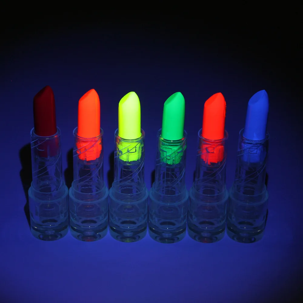 1pcs Glow Blacklight Neon UV Lipstick Face Body Paint Fluorescent Event Party Makeup Costume Marker Bar Club Birthday Halloween