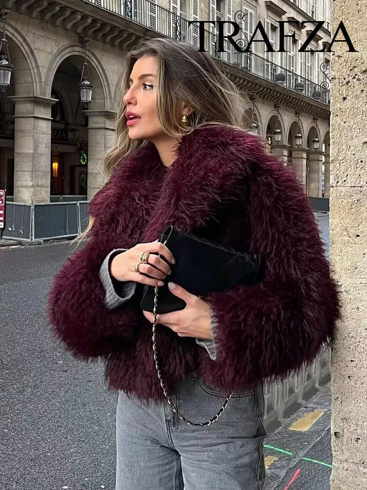 HH Women's Fashion Hot-Selling Autumn Winter Environmentally Friendly Fur Short Coat Female Temperament Casual Warm Jacket