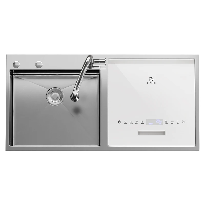 

Посудомоечная машина на 6 комплектов посуды, большая вместимость, 220В, полностью автоматическая, встраиваемая, с функциями мойки, сушки, дезинфекции и хранения, для домашнего использования