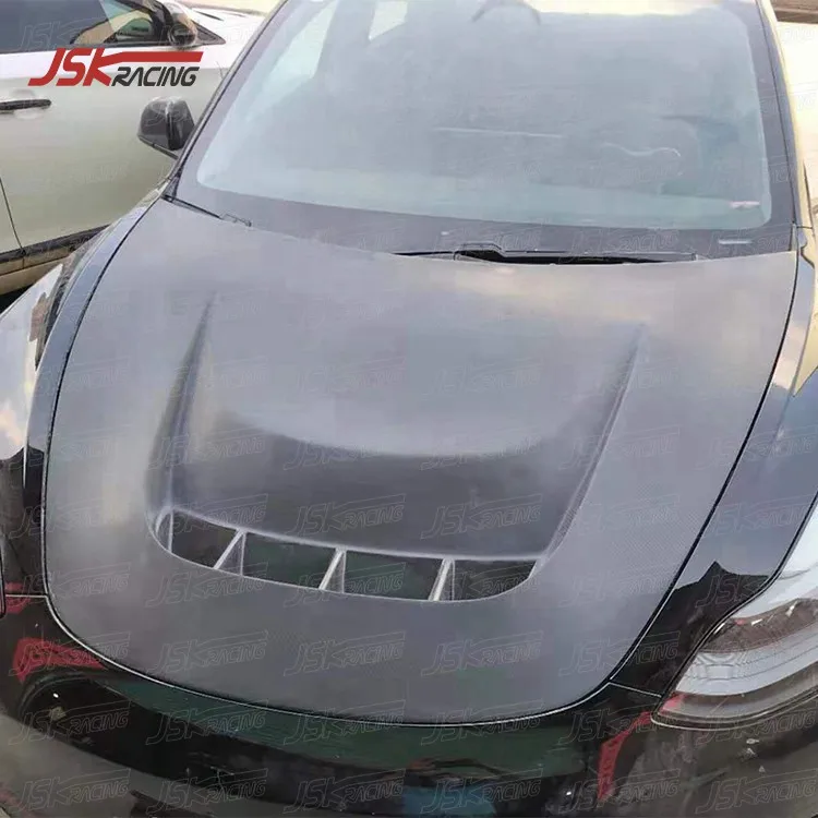 Robot Style Glass Fiber Hood for 2016-2019 Tesla Model 3