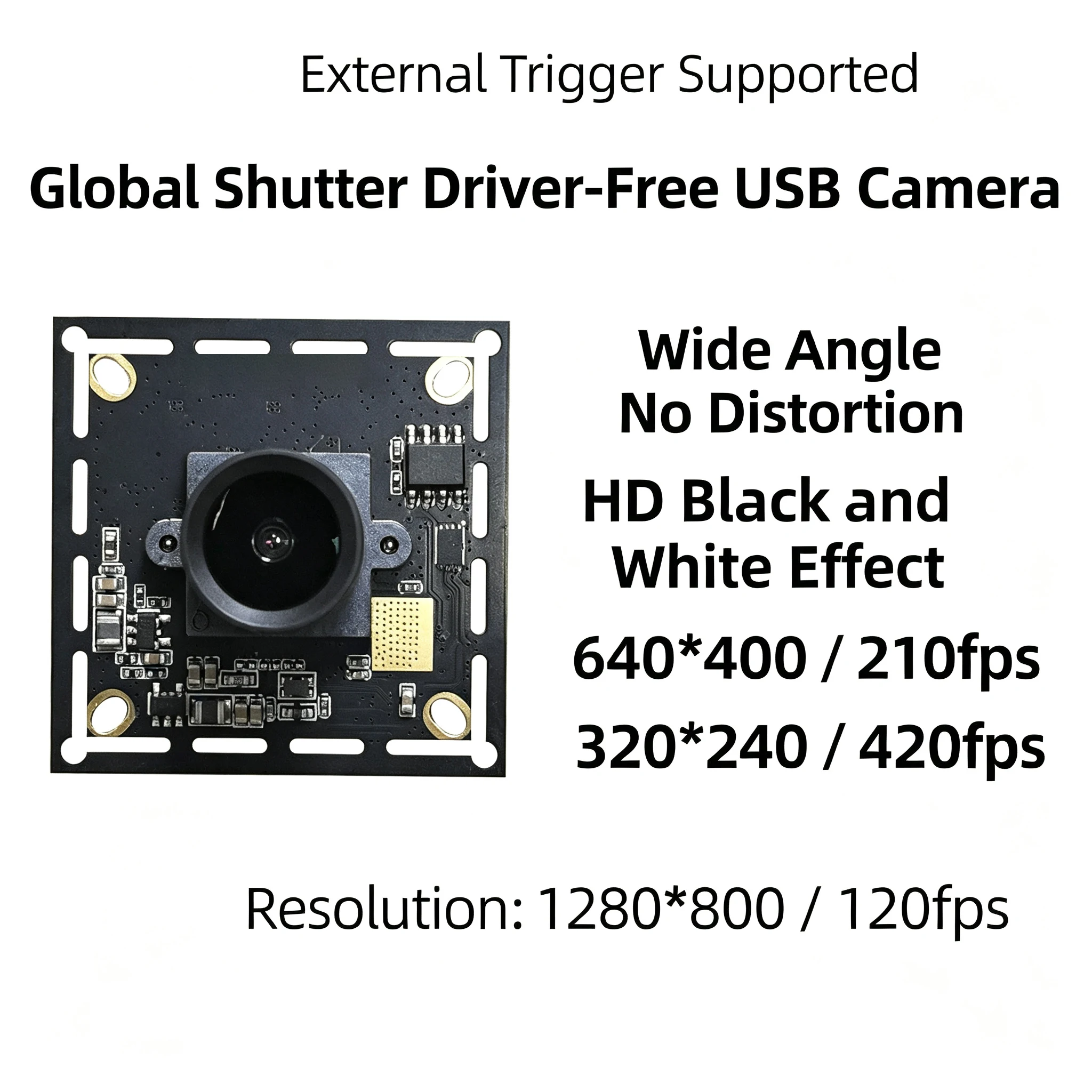 module-de-camera-industrielle-usb-a-obturateur-global-1mp-420fps-ov9281-noir-et-blanc-haute-vitesse-sans-pilote