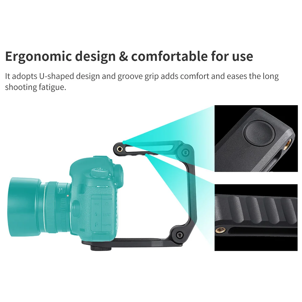 

1 pc Black U-Shaped Foldable For Dslr Holding Rack Folding Multipurpose Camera Stabilizer Camera Stabilizer Phone 1/4\