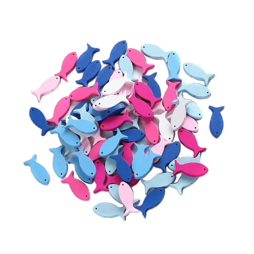 

Premium Wooden Fish Shape Hollow Wood Tags Scrapbooking Accessories Colorful Hanging Decoration for Crafts