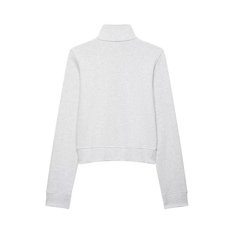 Women's Jacket 2026 New Fashion Snap Button and Zipper Hoodie Jacket Casual Chic Personality Autumn Ladies Outwear Coat