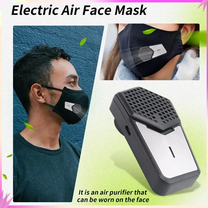 

B50C Персональный интеллектуальный электрический вентилятор для воздушной маски для подачи воздуха, 650 мАч, используемый для езды на велосипеде, бега, прополки, занятий спортом на открытом воздухе