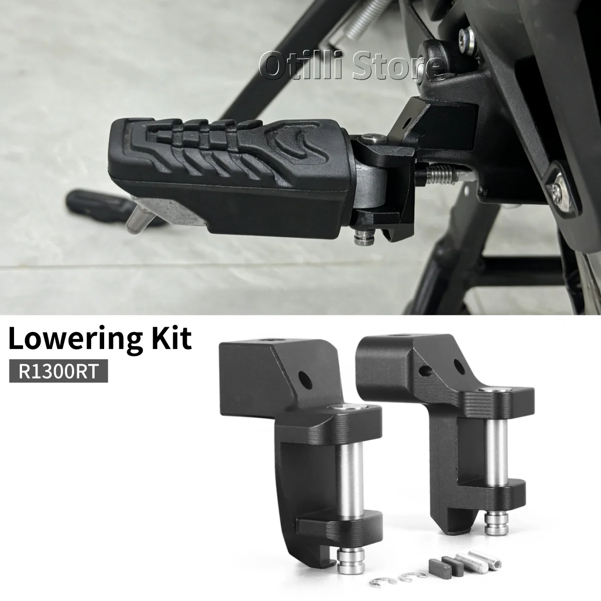 

Motorcycle Footpeg Lowering Kit Mount For R1300RT R 1300RT R1300 RT 2025 2026 Rider Footrest Front Foot Pegs Relocation Bracket