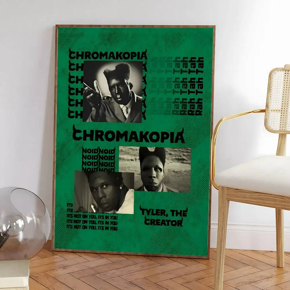 مغني الراب تايلر، الخالق Chromakopia ملصق HD ديكور المنزل لزجة جدار مقاوم للماء غرفة المعيشة المنزلي بار ديكور جمالي