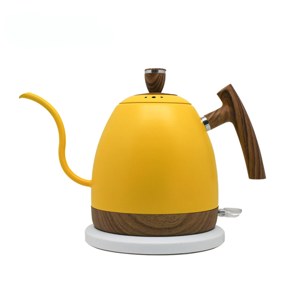 1000ML Electric Kettle Gooseneck Hand Brew Coffee Pot 1350W Slender Fine-mouth Jug 304 Stainless Steel Teapot Kettles 220V