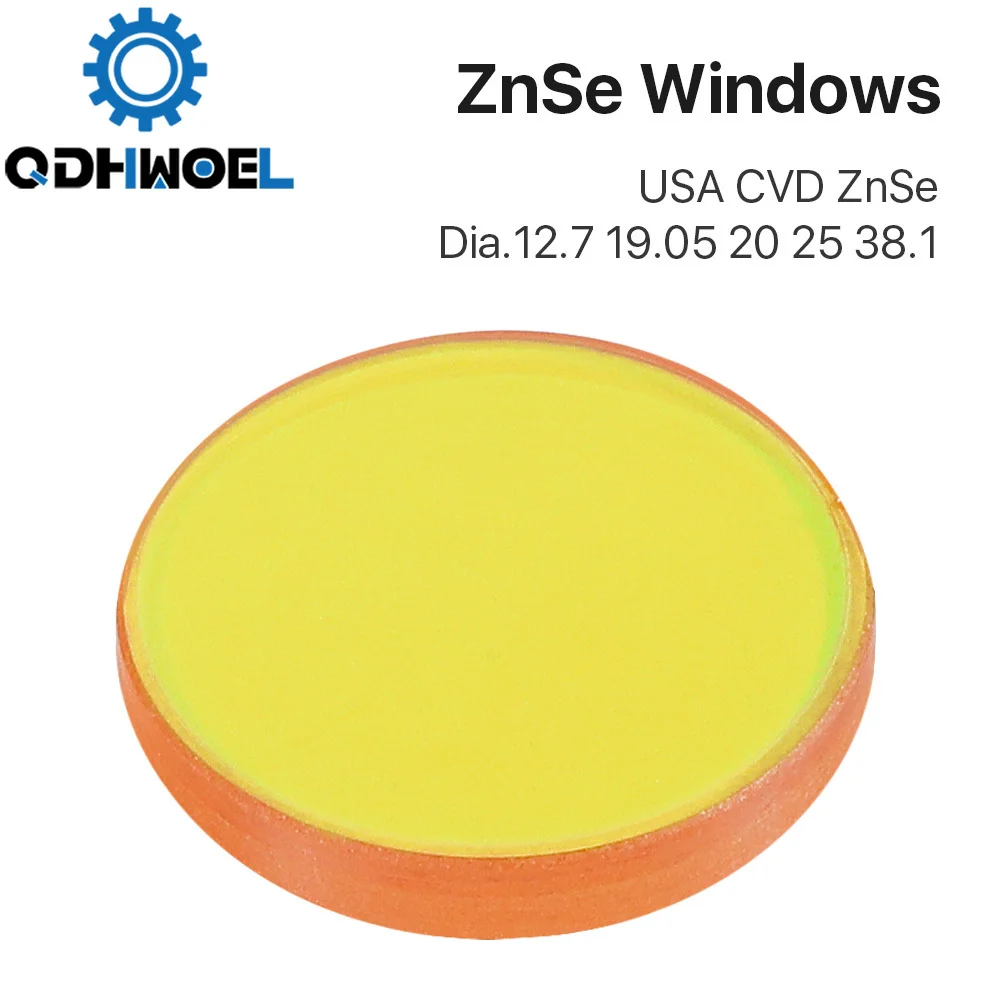 QDHWOEL  Protective Windows USA CVD ZnSe Material Diameter 12.7 20 38.1mm