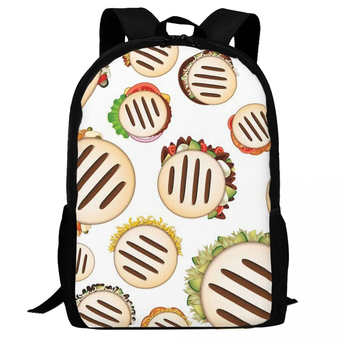 

Arepas Pattern Venezuela Backpack Daypack Large Capacity Children BookBag School Bag Shoulder Bags for Men Women