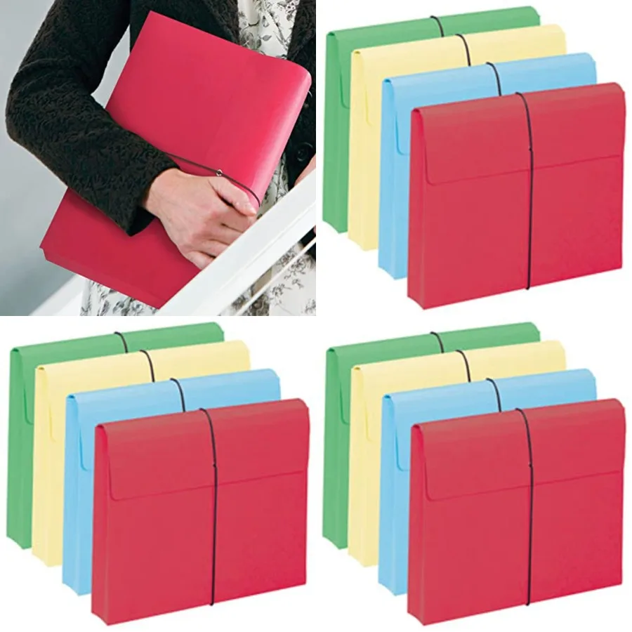 

Colo Expanding File Wallet with Flap and Cord Closure, 2" Expansion, Size,,10 per Box 77207