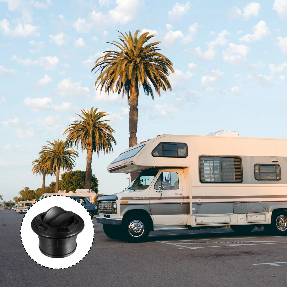 

RV Bus Air Conditioner Outlet Car Conditioning Vent Deflector for Caravan Electric Abs Ventilation