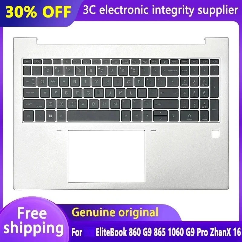 

Original US Keyboard for EliteBook 860 G9 865 1060 G9 Pro ZhanX 16 Laptop Backlit Palmrest Upper Cover Top Case N13904-001