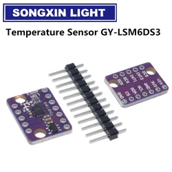 GY-LSM6DS3 Accelerometer Gyro Embedded Digital Temperature Sensor Board SPI IIC I2C Interface Breakout Module LSM6DS3