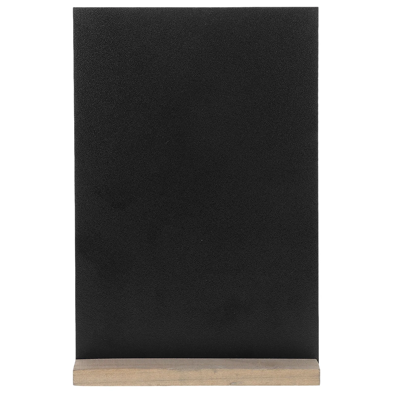 

1pc Mini Wooden Double sided Writable Rustic Chalk Signs Small Memo Board Stand Food Labels Restaurant Sign Display