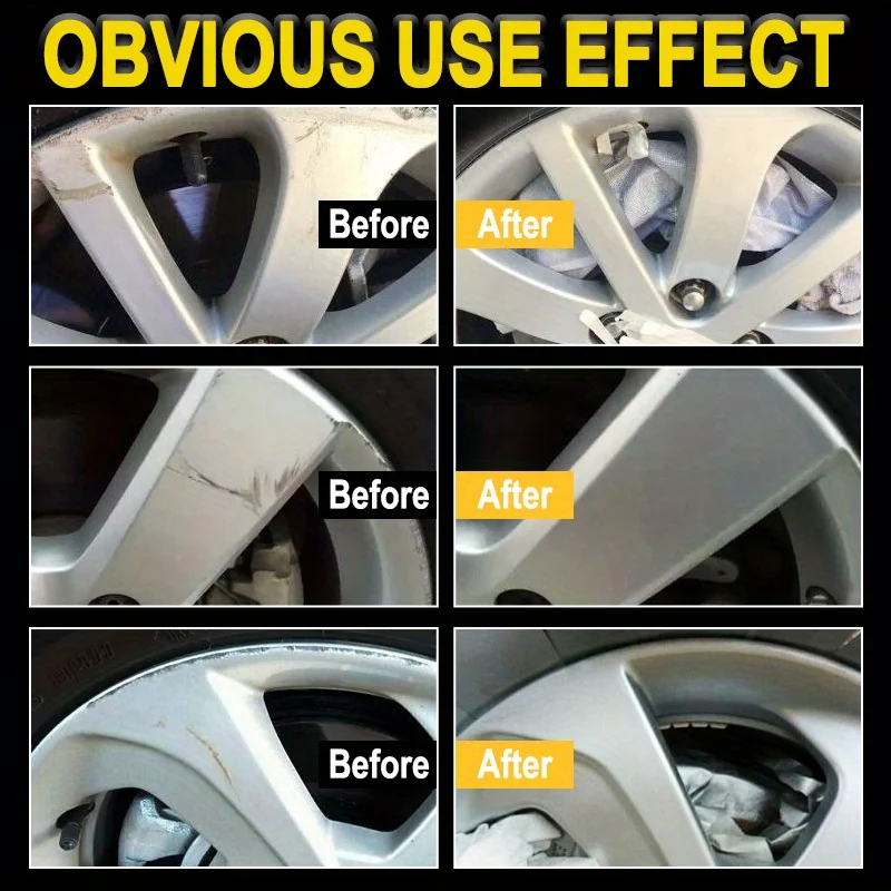 80g Wheel Hub Repair Kit - Detail Restorer & Polishing Paste for Car Tire Care, No-Residue Dent Removal Wax image 5