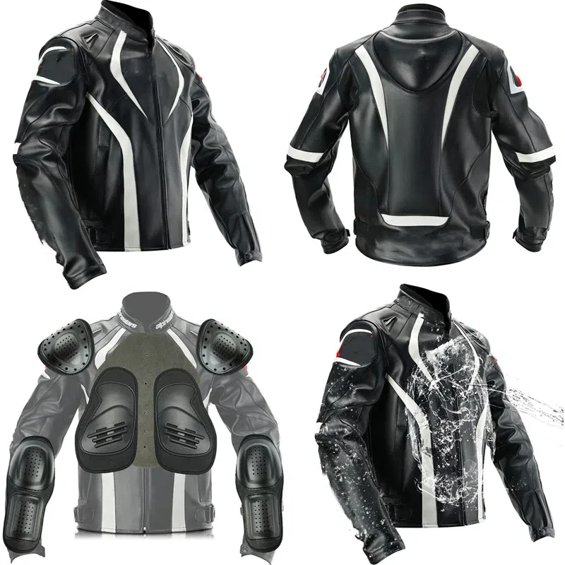 

Motorcycle Jacket Man Waterproof Protective Motobiker Racing suit Moto Set with removable liner Riding Coat Windproof