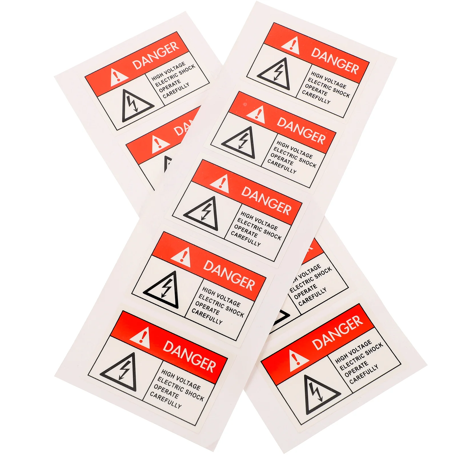 Autocollant de Signalisation de Danger, Choc Électrique, Attro, Adhésif, Iode Rouge, Fragys, 10 Pièces