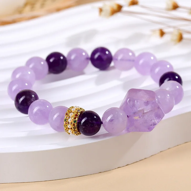 

Natural Lavender Amethyst Women'S New Bracelet Cultural And Accessories