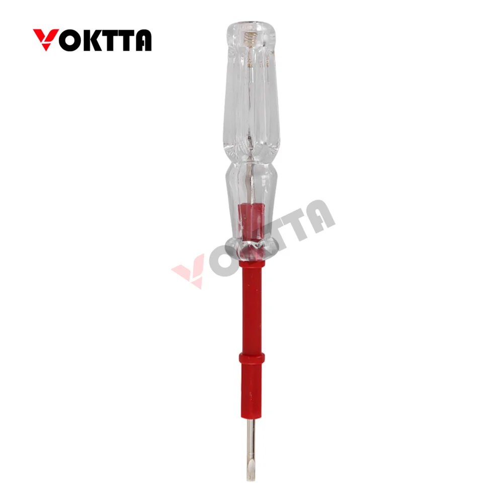 10 pz AC/DC100-500V rilevatore di tensione a doppia testa Tester elettrico penna rimovibile ScrewdriverCircuit Tester cacciavite misurazione